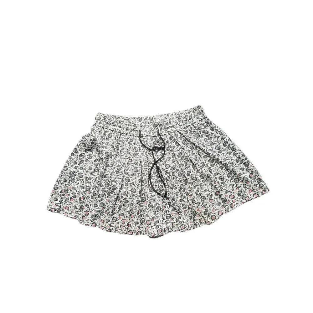 Gap Black & White Flowered Skirt Women's 8